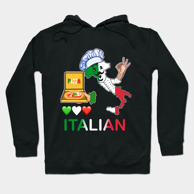 Italian lover pizza Hoodie by Artardishop